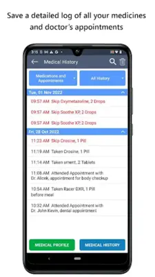 Medical Reminder android App screenshot 1